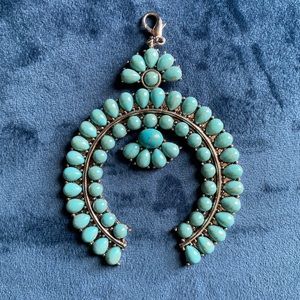 Turquoise squash blossom